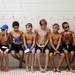 An organized line of boy swimmers wait to compete in the 50 yard freestyle on Tuesday, July 23. Daniel Brenner I AnnArbor.com